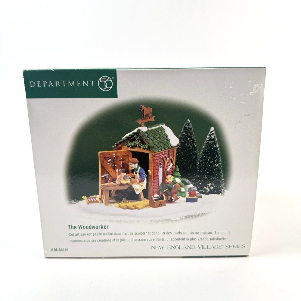 Department 56 The Woodworker 56619 New England Village Series Christmas Toys Box